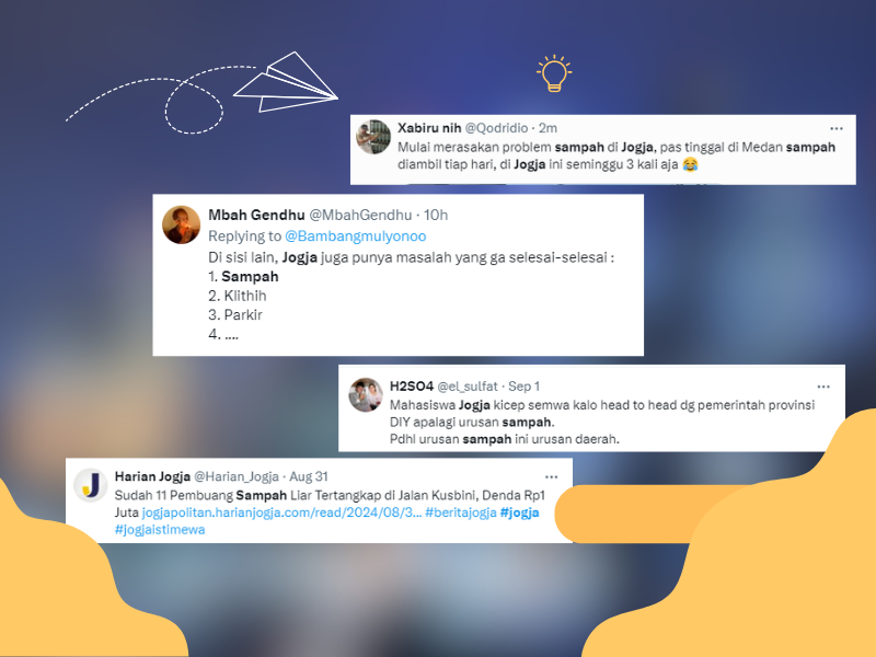 curhatan netizen terkait permasalahan sampah di jogja